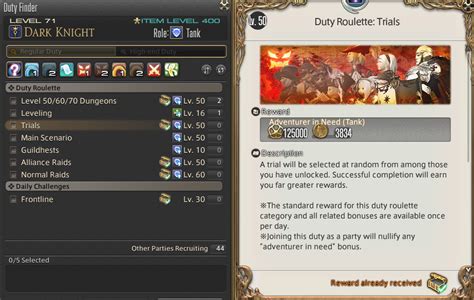 ffxiv roulette bonuses.